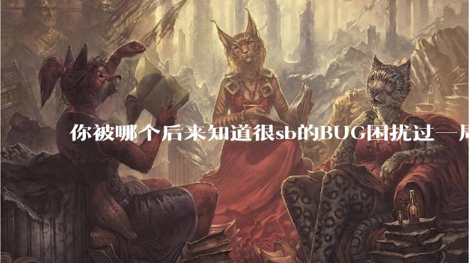 你被哪个后来知道很sb的BUG困扰过一周以上吗？