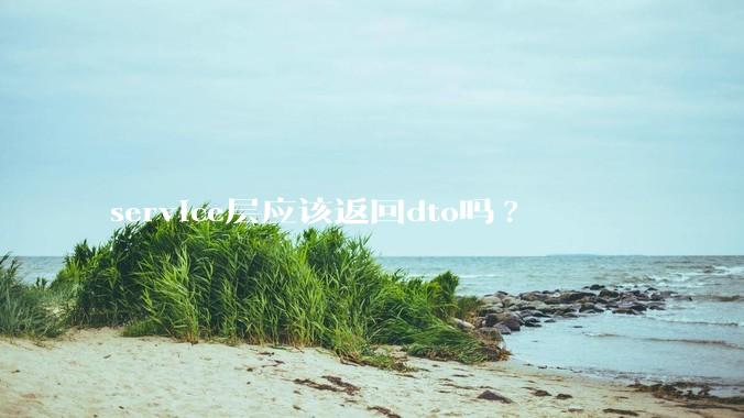service层应该返回dto吗?